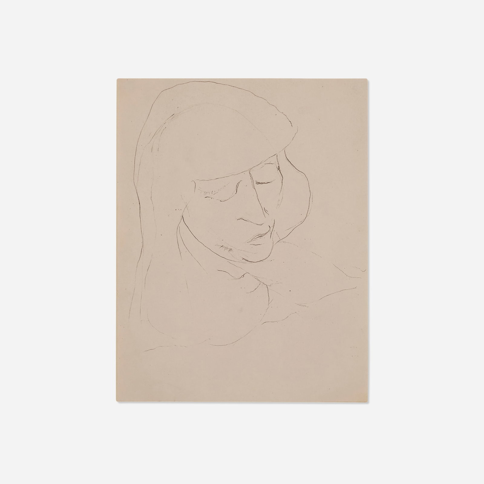 Arshile Gorky, Portrait of Elaine De Kooning: Arshile Gorky Portrait of Elaine De Kooning 1938 graphite on paper 11 h x 8.5 w in (28 x 22 cm) Provenance: The Artist | Collection of Elaine de Kooning | Thence by descent, Private Collection |