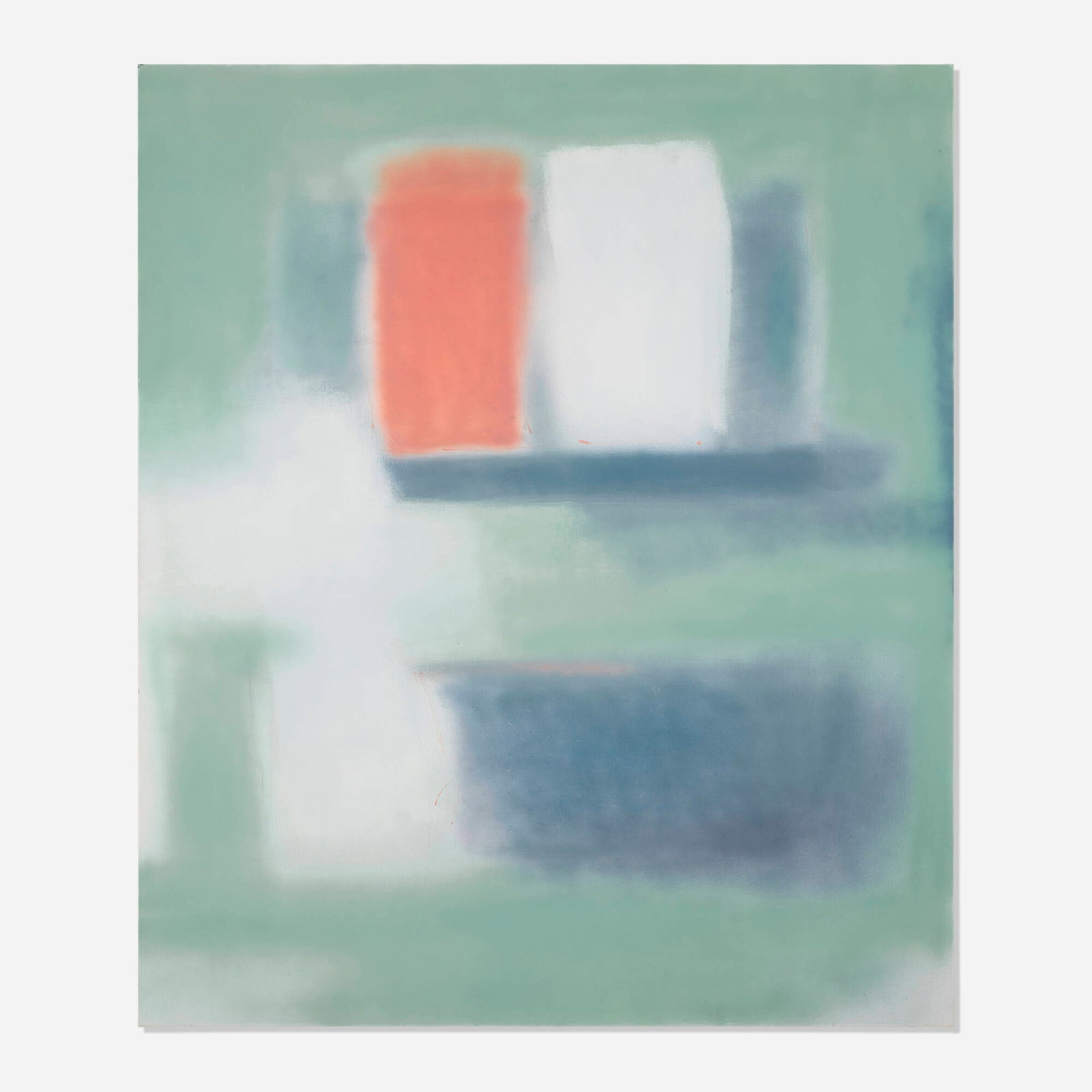 Esteban Vicente, The Corner (from the Sagrario Series): Esteban Vicente The Corner (from the Sagrario Series) 1981 oil on canvas 66 h x 56 w in (168 x 142 cm) Signed, titled, and dated to verso 'Esteban Vicente Sagrario Series The Corner 1981'.