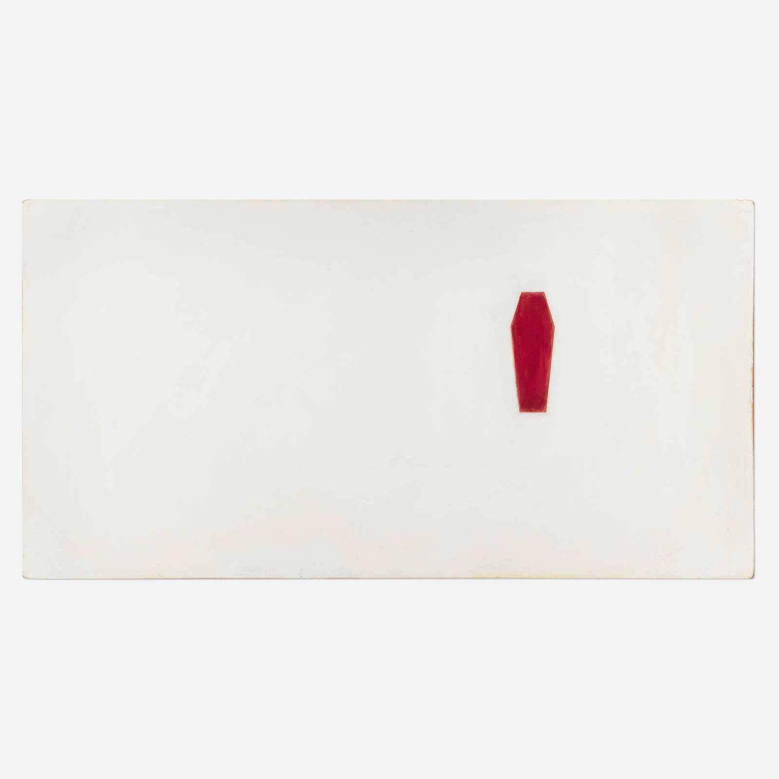 Robert Therrien, Untitled: Robert Therrien Untitled 1985-87 enamel on wood board 11.375 h x 21.75 w in (29 x 55 cm) Signed to verso 'R.T.'. Provenance: Gagosian Gallery, Beverly Hills | Private Collection, Sa