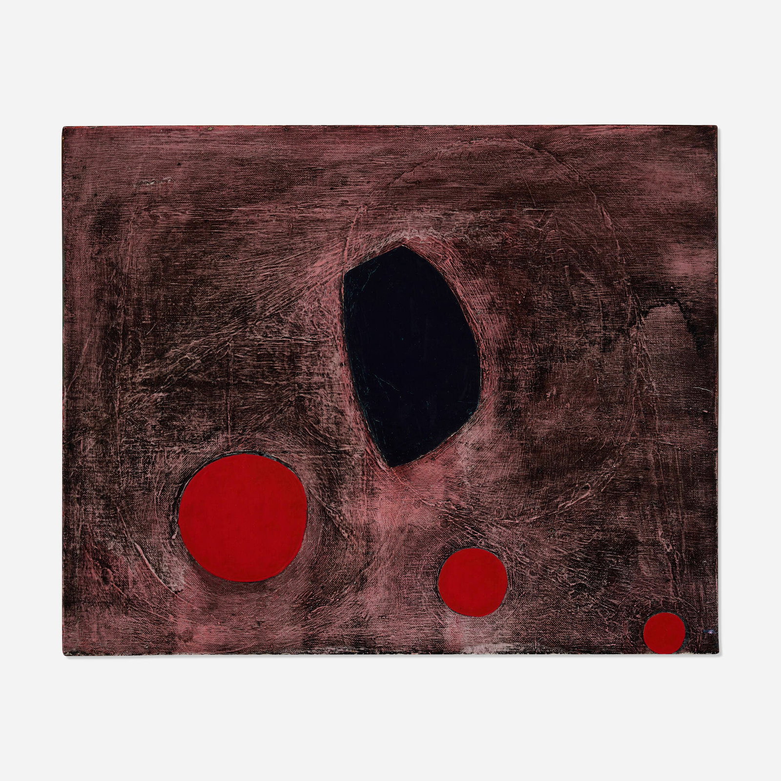 Thomas Nozkowski, Untitled (6-48): Thomas Nozkowski Untitled (6-48) 1988 oil on canvas board 16 h x 20 w in (41 x 51 cm) Signed, titled and dated to verso 'Untitled 1988 Thomas Nozkowski'. Provenance: Diane Brown Gal