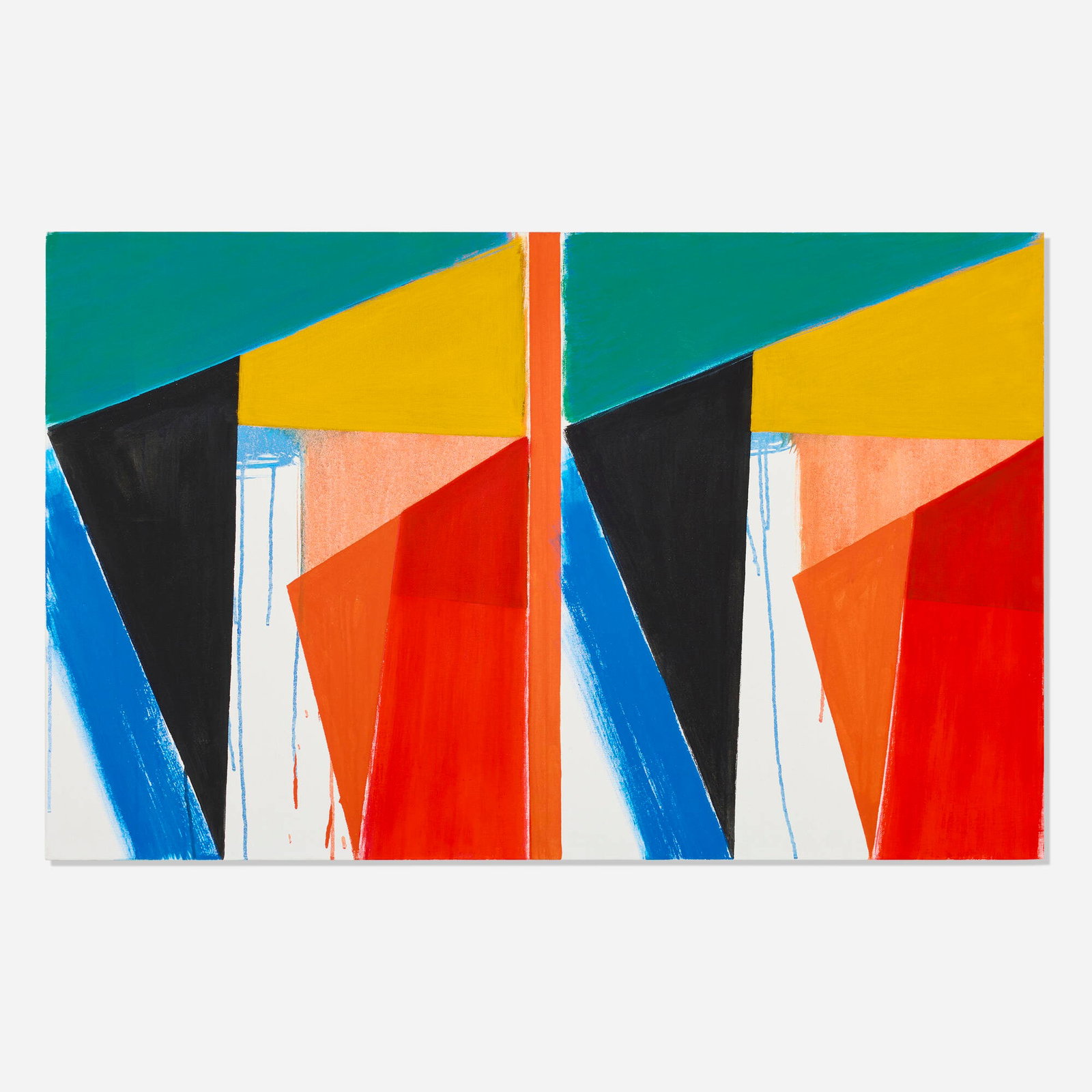 Bernard Piffaretti, Untitled: Bernard Piffaretti Untitled 2013 acrylic on canvas 28.75 h x 45.625 w in (73 x 116 cm) Signed and dated to verso 'Piffaretti 2013'. Provenance: Cherry and Martin, Los Angeles | Priv