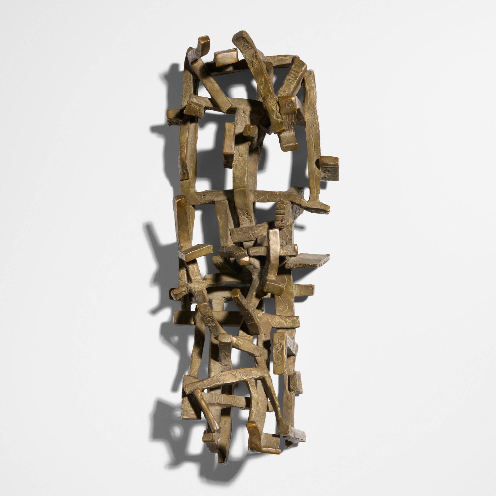 Dorothy Dehner, City Destroyed: Dorothy Dehner City Destroyed 1957 gilt bronze 10.5 h x 4.25 w x 3 d in (27 x 11 x 8 cm) This work will ship from Lambertville, New Jersey.