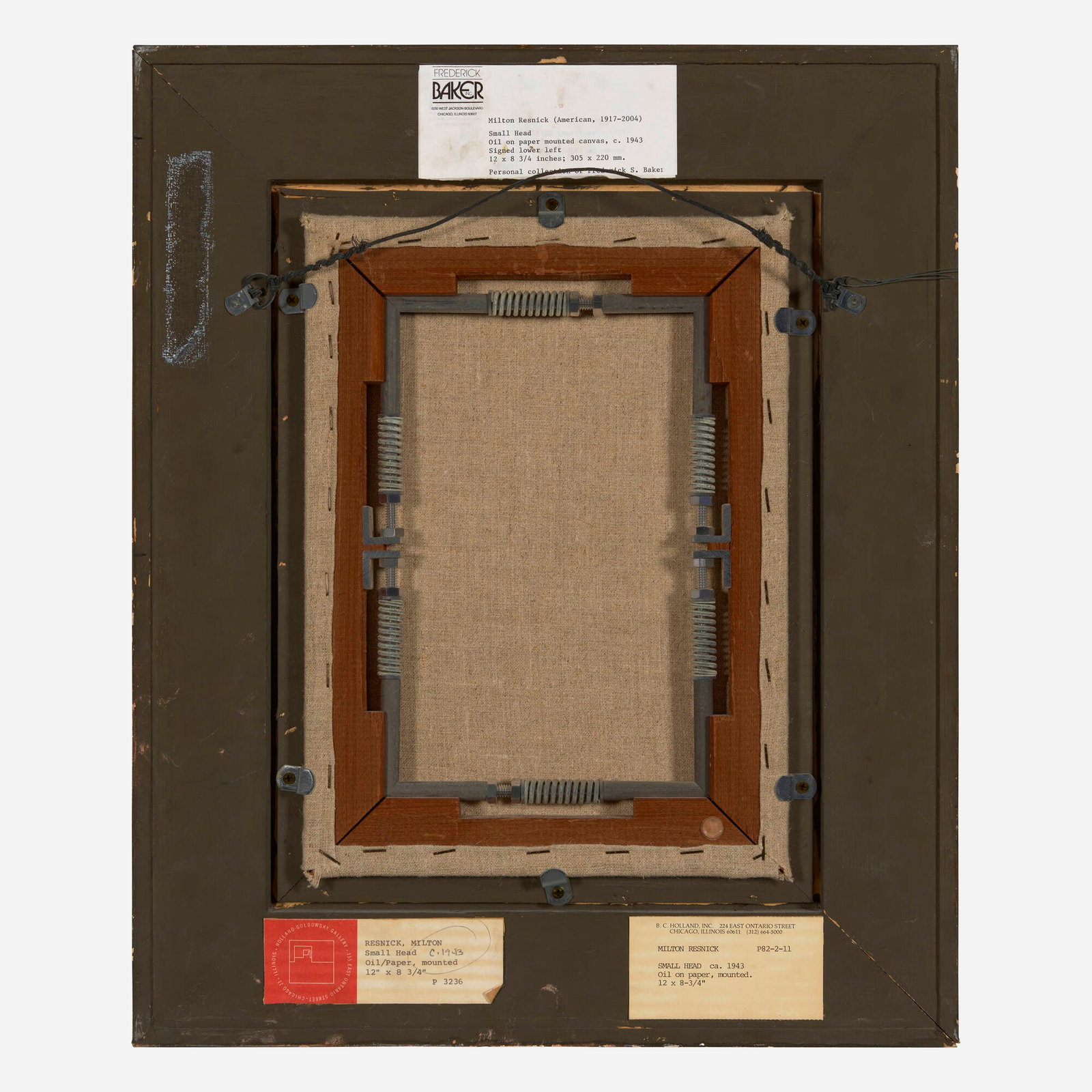 Milton Resnick, Small Head - 3