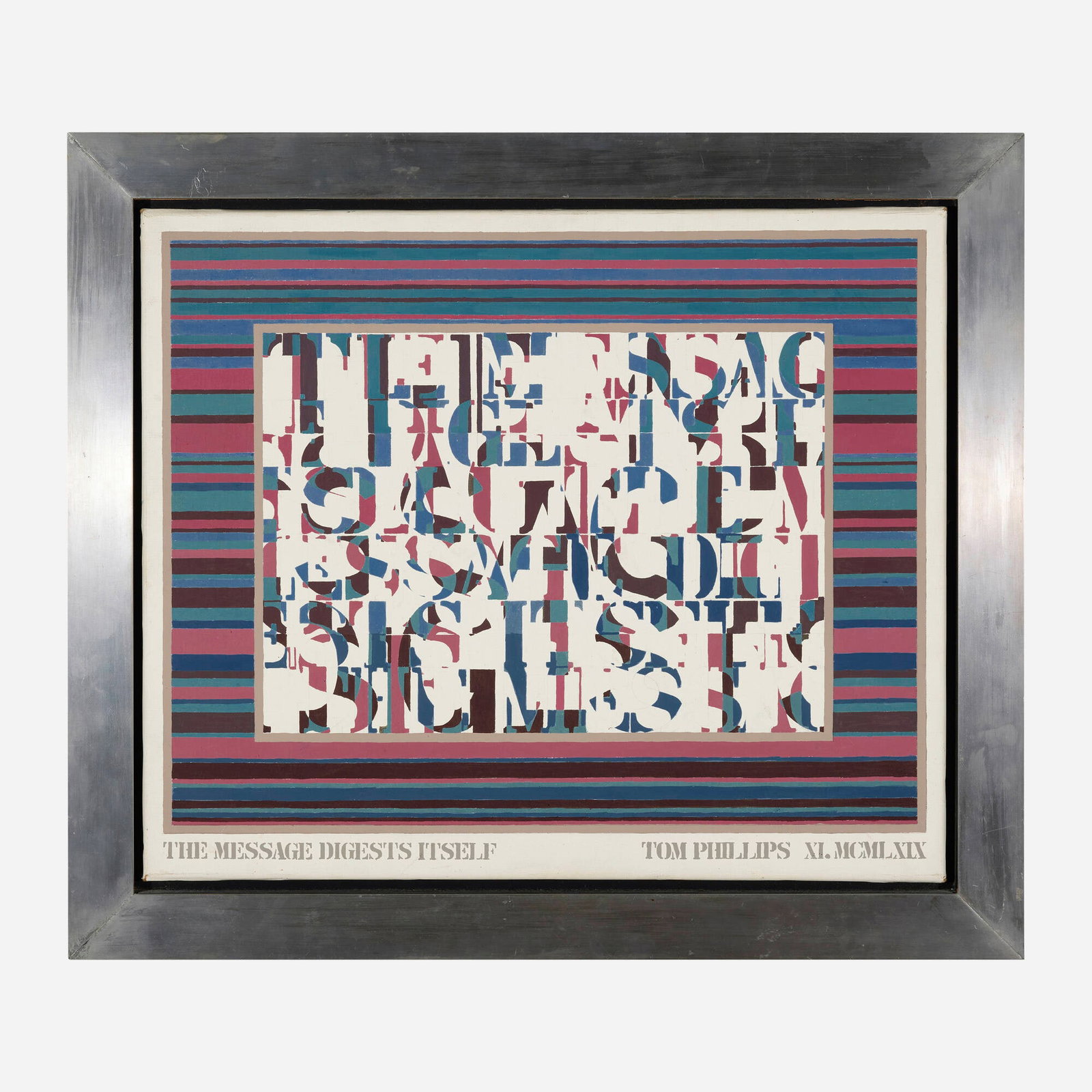 Tom Phillips, The Message Digests Itself - 2