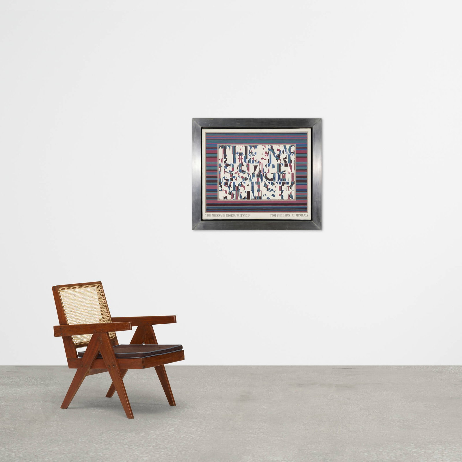 Tom Phillips, The Message Digests Itself - 4