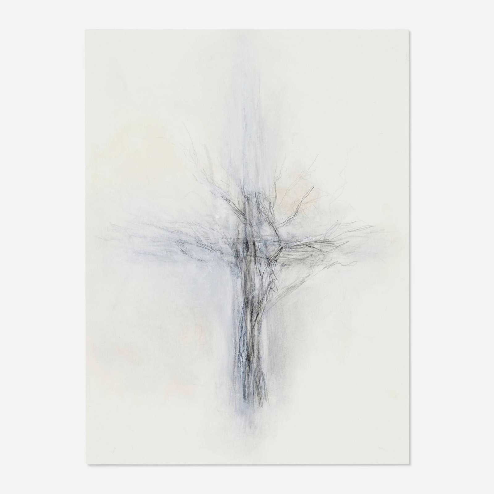 Hedda Sterne, Untitled: Hedda Sterne Untitled 1997 graphite and colored pencil on paper 12 h x 9 w in (30 x 23 cm) Signed twice, dated, and inscribed to verso 'HS May 1997 For March Hedda Sterne Oct. 2 2003'.