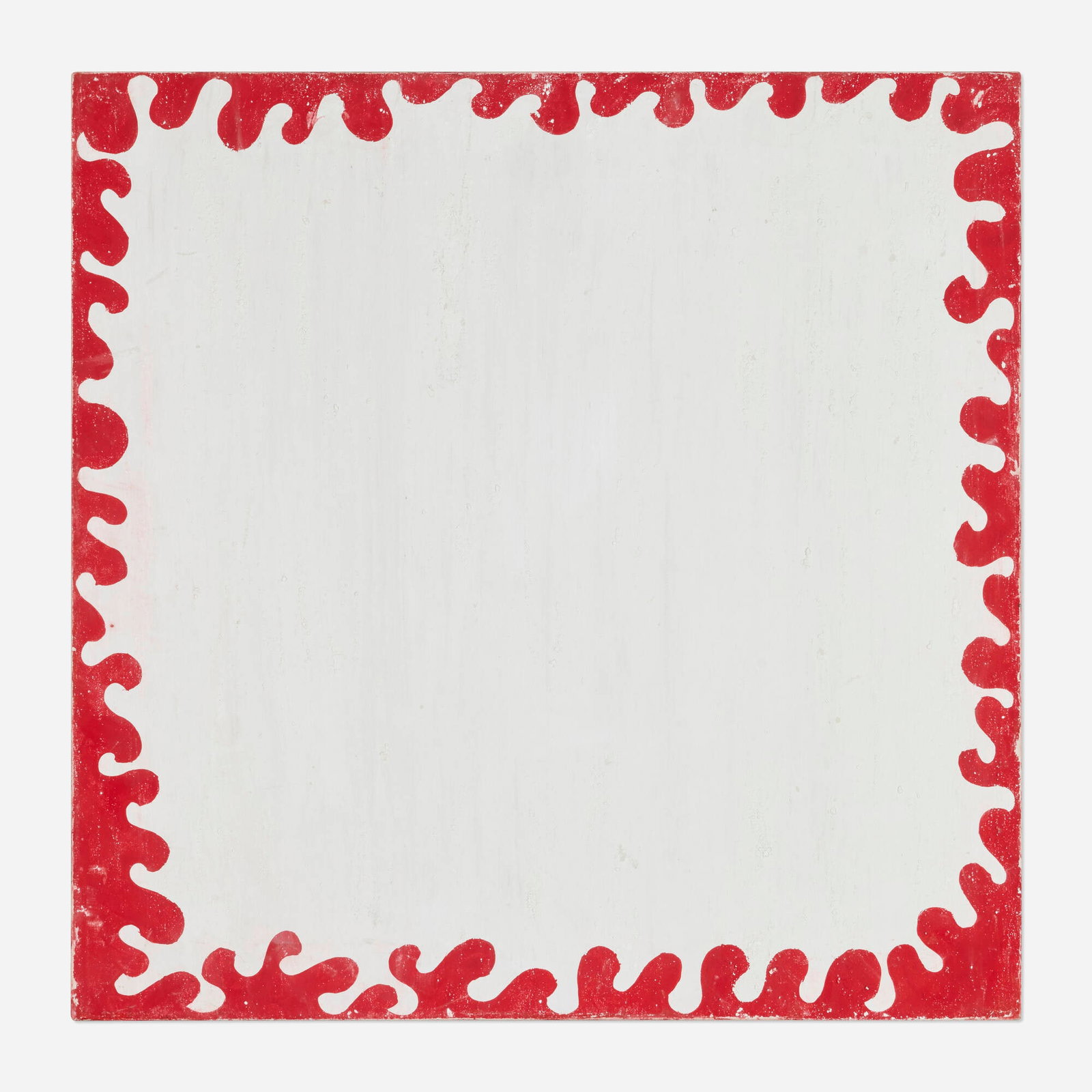 James Siena, Untitled: James Siena Untitled 1986 distemper on silk 19 h x 19 w in (48 x 48 cm) Provenance: Wolff Gallery, New York | Private Collection This work will ship from Lambertville, New Jersey.