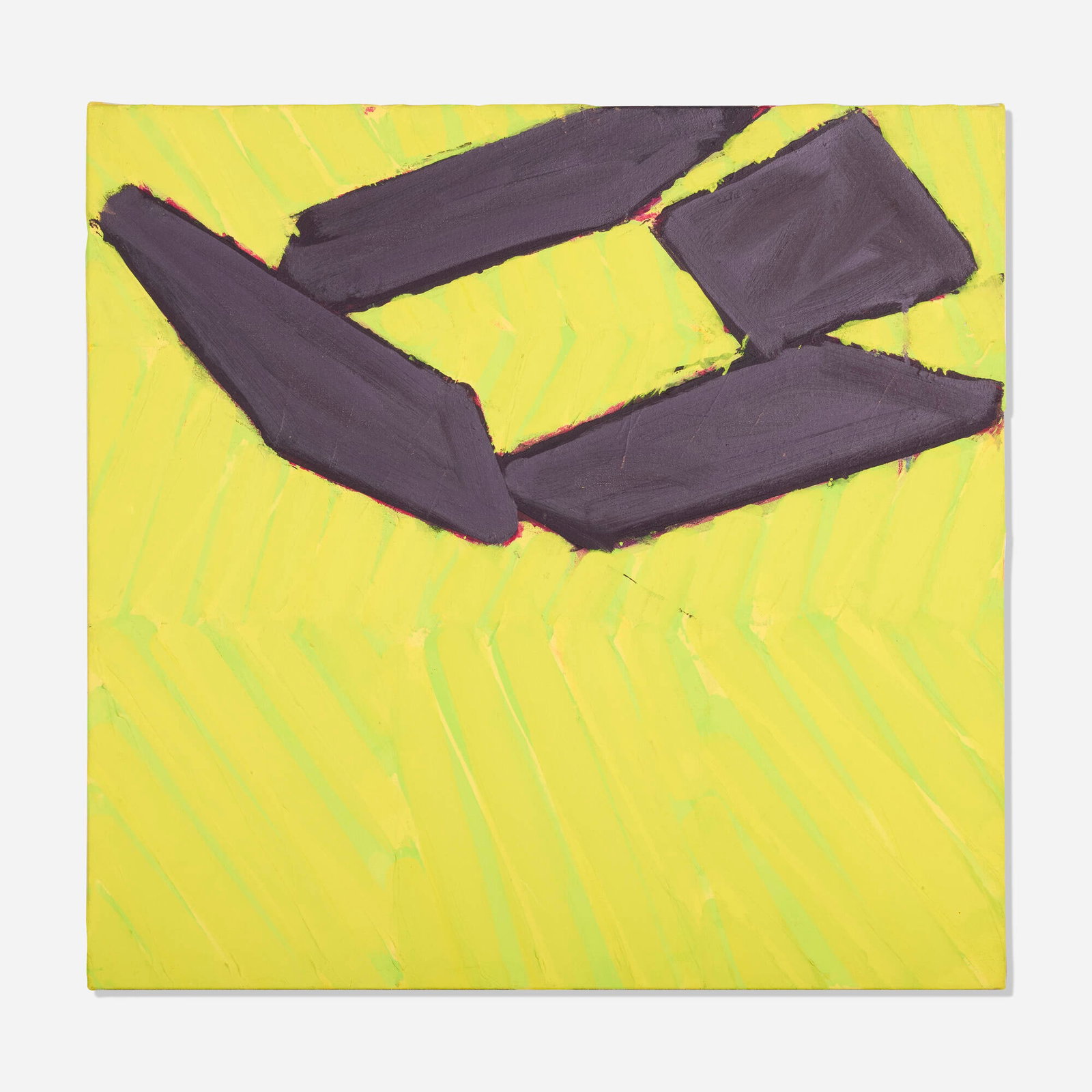 Richard Smith, Untitled: Richard Smith Untitled 1995 oil on canvas 28 h x 29 w in (71 x 74 cm) Signed, dated, and inscribed to verso 'RS IL 95'. Provenance: Bernard Jacobson Gallery, London | Private Collection