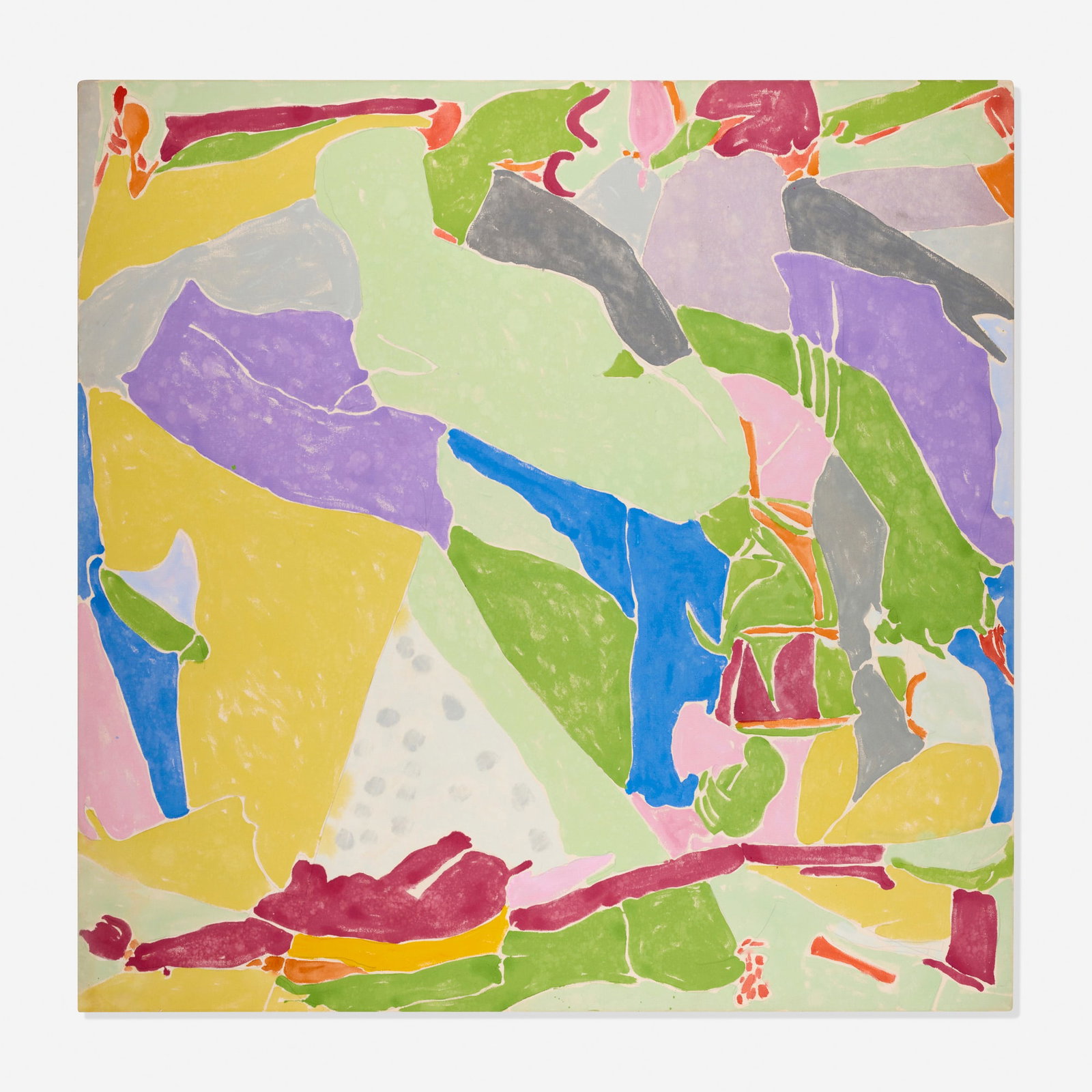 Jack Roth, Untitled: Jack Roth Untitled acrylic on canvas 69.125 h x 69.125 w in (176 x 176 cm) Estate stamps to verso. Provenance: Estate of the artist | Private Collection This work will ship from Lam