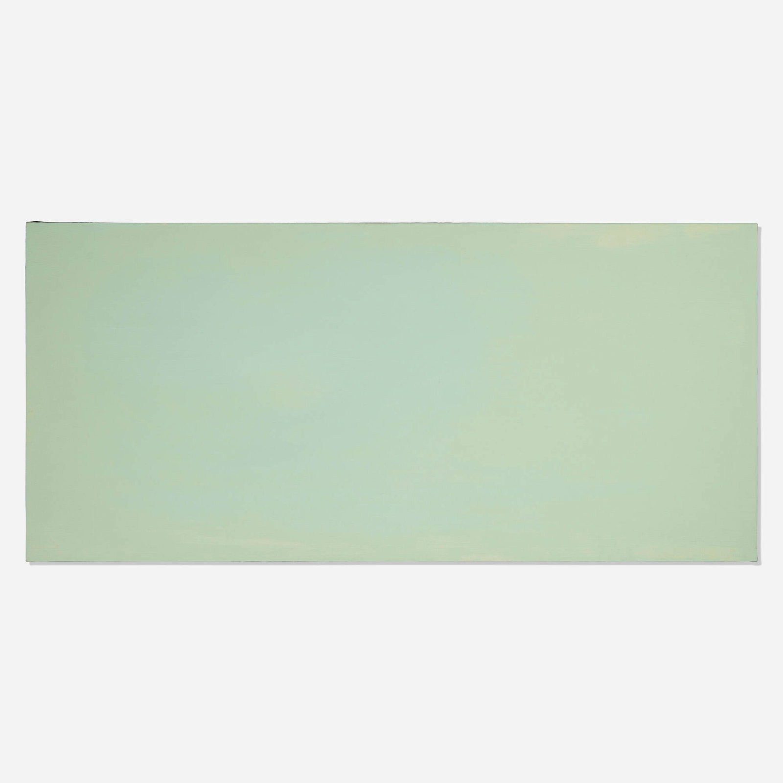 John Adams Griefen, Light Green: John Adams Griefen Light Green 2008 acrylic on canvas 38 h x 82 w x 1.5 d in (97 x 208 x 4 cm) Signed twice and dated to verso 'John Adams Griefen John Adams Griefen 2008'. Provenance: