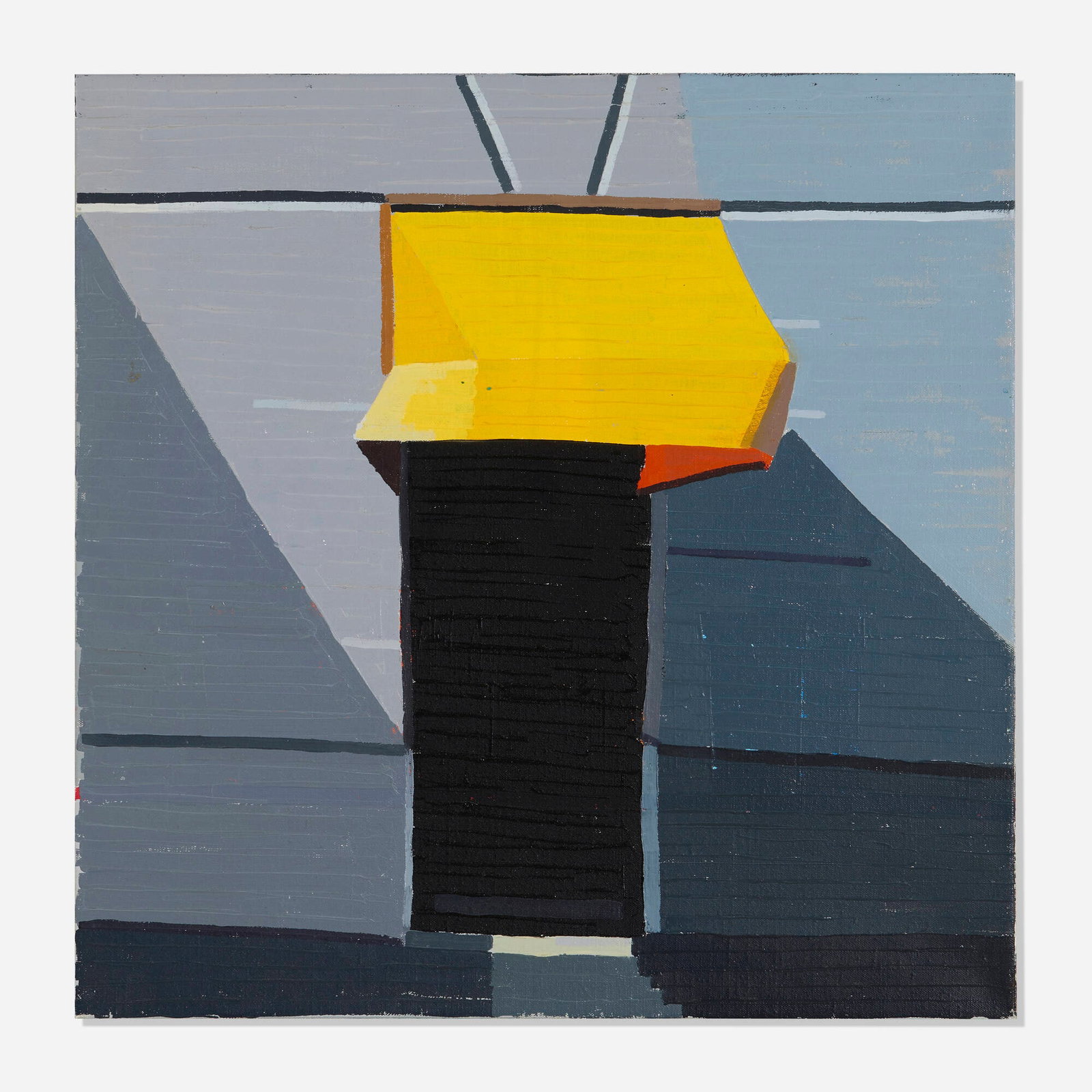 Guy Yanai, Aqua Di Parma / VOID: Guy Yanai Aqua Di Parma / VOID 2013 oil on linen 23.75 h x 23.5 w x 1.125 d in (60 x 60 x 3 cm) Signed and titled to verso 'Guy Yanai Aqua Di Parma / VOID'. Provenance: Joshua Liner