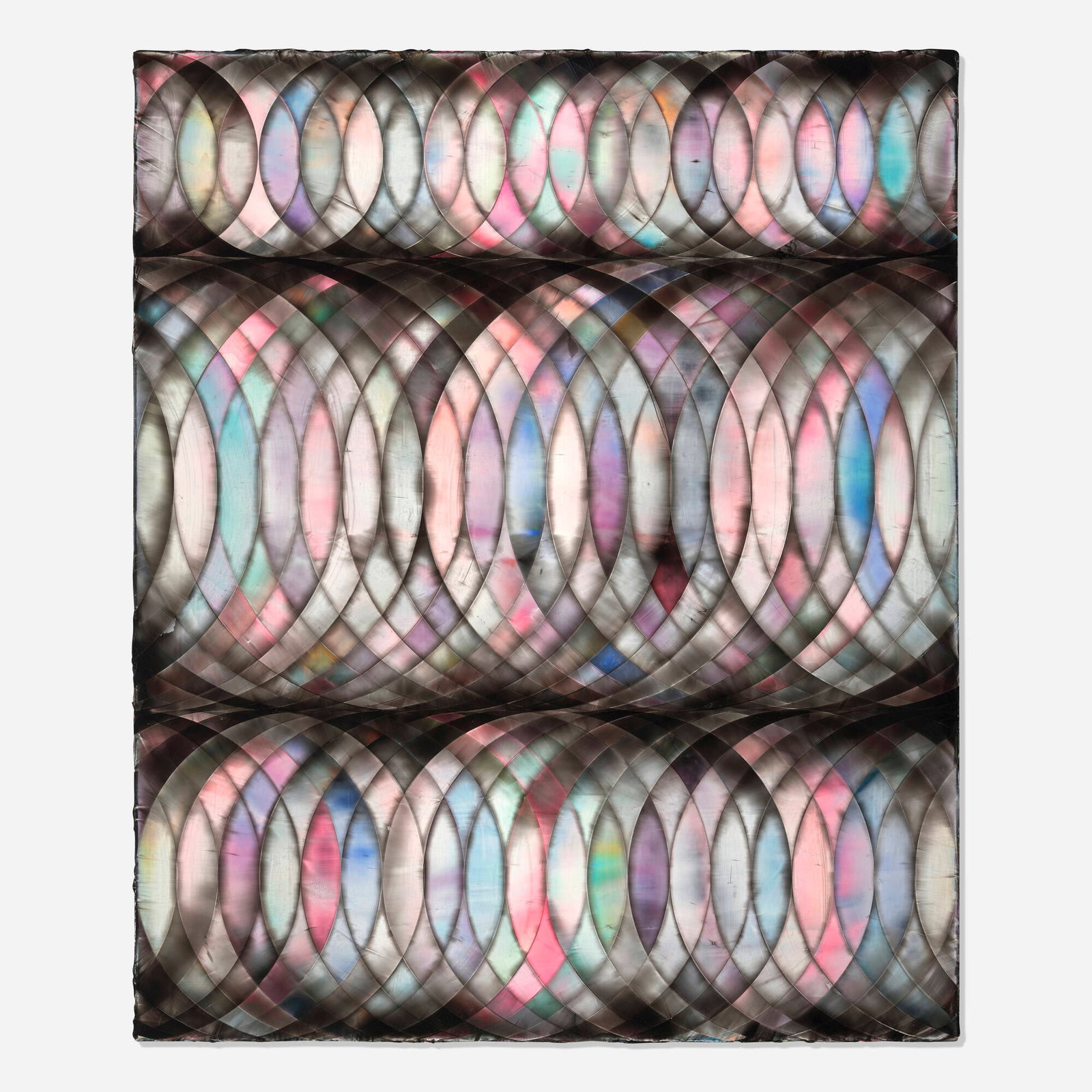 Shannon Finley, Edge of Darkness: Shannon Finley Edge of Darkness 2016 acrylic and transparent gel on canvas 94.5 h x 78.75 w in (240 x 200 cm) Signed and dated to right tacking edge verso 'Shan Finley 2016'. This work will