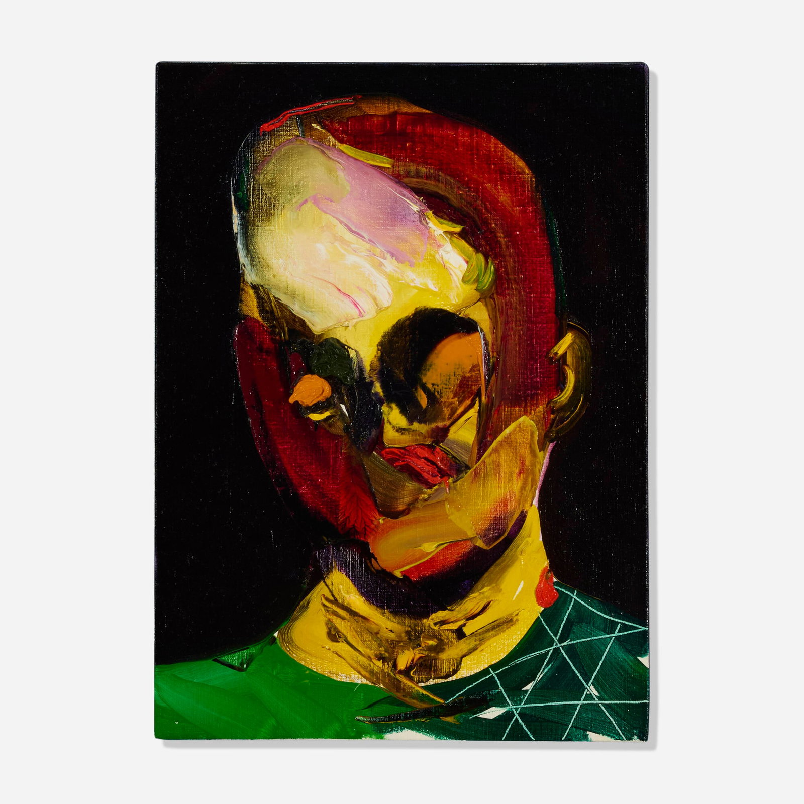 Yukimasa Ida, End of Today - 2-15-2021 Self Portrait -: Yukimasa Ida End of Today - 2-15-2021 Self Portrait - 2021 oil on canvas 13.25 h x 9.625 w in (34 x 24 cm) Signed, titled, and dated to verso 'End of Today 2/15 2021 Self Portrait Yukimasa