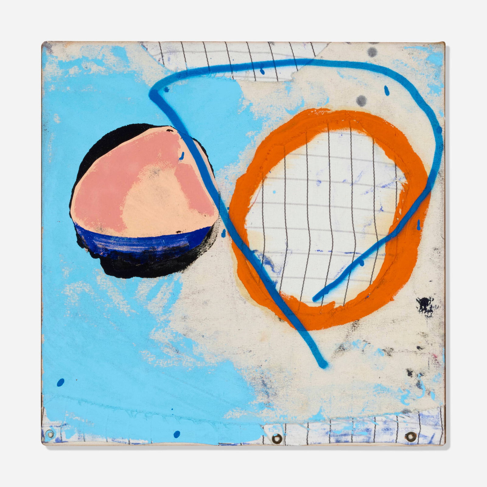 Tim Garwood, Tolomy was a Tortoise: Tim Garwood Tolomy was a Tortoise 2018 oil and collage on canvas 13.75 h x 13.75 w in (35 x 35 cm) Signed and dated to verso 'T.D.G 2018'. This work will ship from Lambertville, Ne