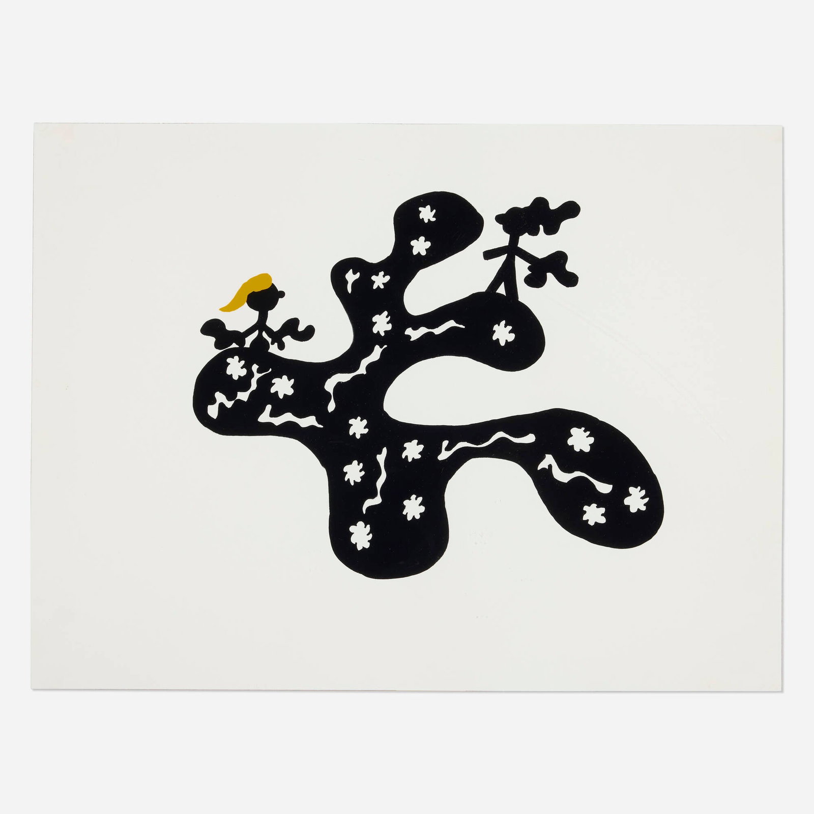 Kalup Linzy, Where Do We Go From Here #2: Kalup Linzy Where Do We Go From Here #2 2006 gouache on paper 12.125 h x 16.125 w in (31 x 41 cm) Signed, titled, dated, and inscribed to verso 'Where Do We Go From Here #2 Katonya '06