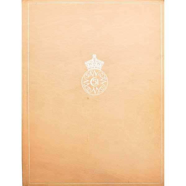 "THE AMERICAN BIRDS OF DOROTHY DOUGHTY": Leather-bound volume published by The Worcester Royal Porcelain Co., Ltd., 1962; Artist signed, no. 1172 of 1500; 13 1/4" x 10 1/4"