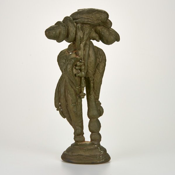 BERNARD BRENNER (American, 1927-2004): Bronze sculpture; "Guardian"; Unmarked; 15"; Provenance: artist's family
