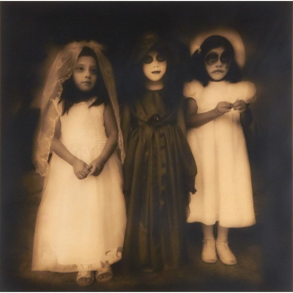 JACK SPENCER (American, b. 1951): Archival digital print; "Ninas Dia de Lost Muertos" (framed); Signed and numbered 38/40; 18 3/4" x 18 1/2" (sight)