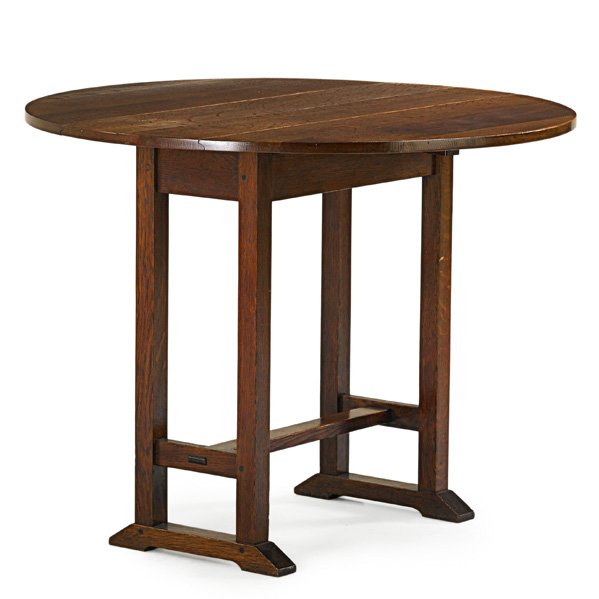 GUSTAV STICKLEY Dropleaf side table