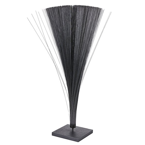 HARRY BERTOIA Spray sculpture: HARRY BERTOIA (1915-1978) Spray sculpture, Pennsylvania, 1960s; Steel wire, brushed steel; Unmarked; 38" x 9" sq.