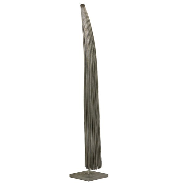 HARRY BERTOIA Large bundled spray sculpture: HARRY BERTOIA (1915 - 1978) Large bundled wire sculpture, Pennsylvania, 1960s; Steel wire, brushed steel; Unmarked; 57" x 9" sq.