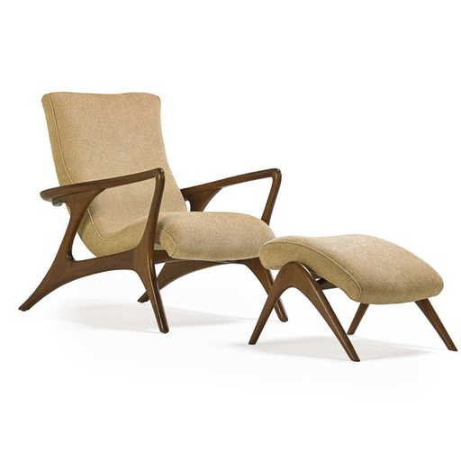 Vladimir Kagan Contour Lounge Chair And Ottoman Vladimir Kagan Contour Lounge Chair And Ottoman Placeholder