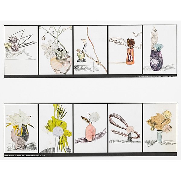 Andy Warhol (American, 1928-1987): Flowers, 1974; Offset lithograph in colors (framed invitation); 7 3/4" x 10 1/4" (sight); Printer/Publisher: Multiples Inc. and Castelli Graphics, New York; Provenance: Private Collection, Pennsylvani