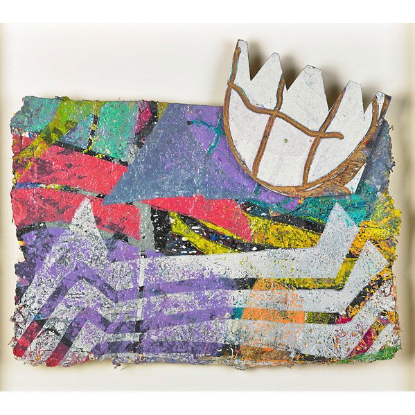 Sam Gilliam (American, b. 1933): Untitled; Mixed media on handmade paper mounted to board (framed); Signed; 9 1/2" x 23"; Provenance: Private Collection, Ohio