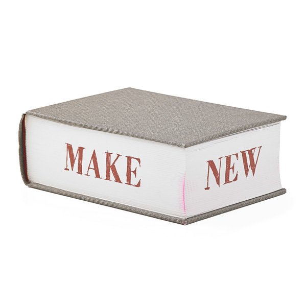 Ed Ruscha (American, b. 1937): Make New History. 2009; Approximately 600 plain white sheets; Signed; 5 1/8" x 7 3/8" x 2 1/2"; Provenance: Private Collection