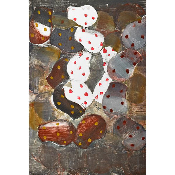 John Walker (British, b. 1939): Untitled, 2003; Monoprint in colors; Signed and dated; 36" x 24" (sheet); Provenance: Vermillion Limited Editions Collection, Minneapolis