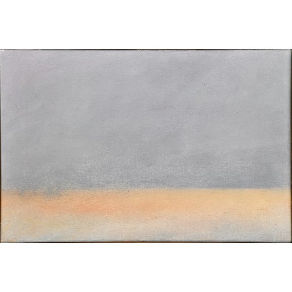 Jon Schueler (American, 1916-1992): Storm over Skye, 1974; Oil on canvas (framed); Signed, dated and titled; 12" x 18"; Provenance: Vermillion Limited Editions Collection, Minneapolis