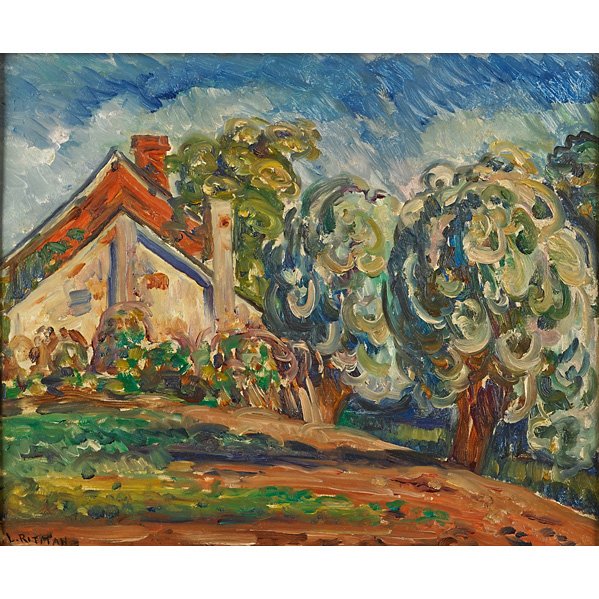 Louis Ritman (American, 1889-1963): Untitled; Oil on panel (framed); Signed; 15" x 18"; Provenance: Private Collection, New Jersey