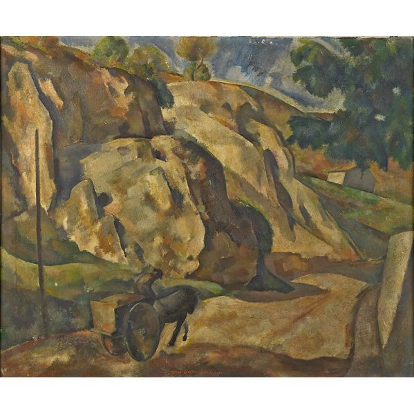 Jacob Getlar Smith (American, 1898-1958): Untitled, 1930; Oil on canvas (framed); Signed and dated; 23 3/4" x 28 3/4"; Provenance: Hammer Galleries, New York, School of Brown County Ursuline, Ohio; Private Collection, Ohio