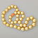 GOLDEN SOUTH SEA PEARL AND CORAL NECKLACE