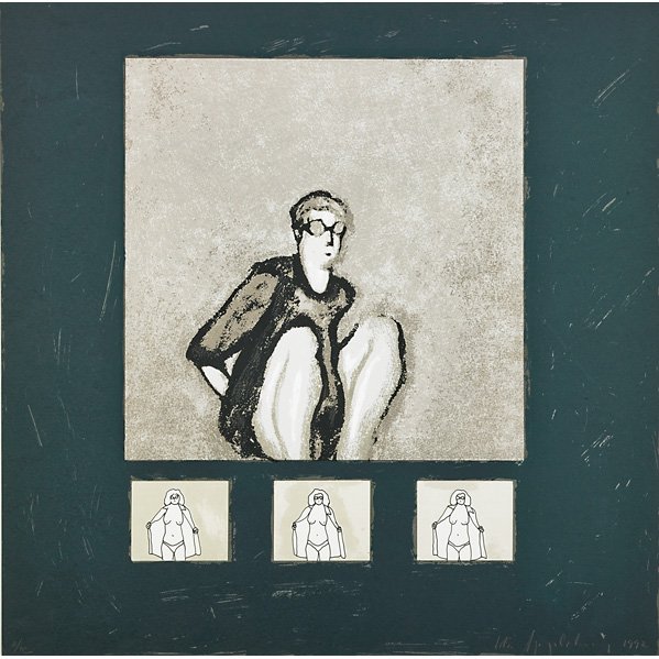 IDA APPLEBROOG (American, b. 1929): Screenprint in colors; Untitled (from the portfolio, 10: Artist as Catalyst), 1992 (framed); Signed and dated; 25" x 25 1/4" (sight)