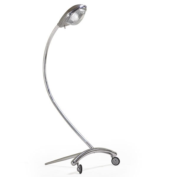 MARC NEWSON Super Guppy floor lamp: MARC NEWSON (b. 1963) IDEE Super Guppy floor lamp, Australia, 2000s; Aluminum, glass, rubber; Unmarked; 72" x 34" x 32"