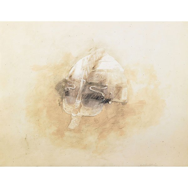 NANCY RANDALL (American, b. 1928): Ten: Nine lithographs in colors, "Footprints of the Voyage," 2002, each signed, dated and numbered 2/25; Together with monoprint in colors, " The Book of Runes/Spirit Warrior," 1984, signed, dated and
