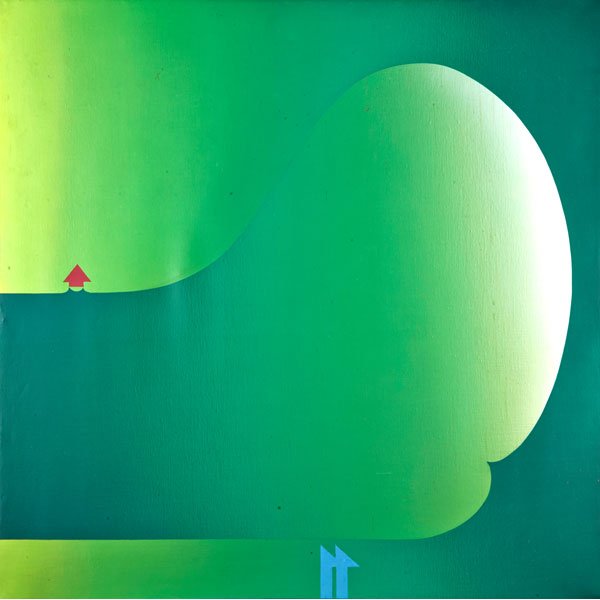 STEFAN KNAPP (British, 1921-1996): Acrylic on canvas; Untitled abstract; Signed; 50 1/4" x 49 1/2"