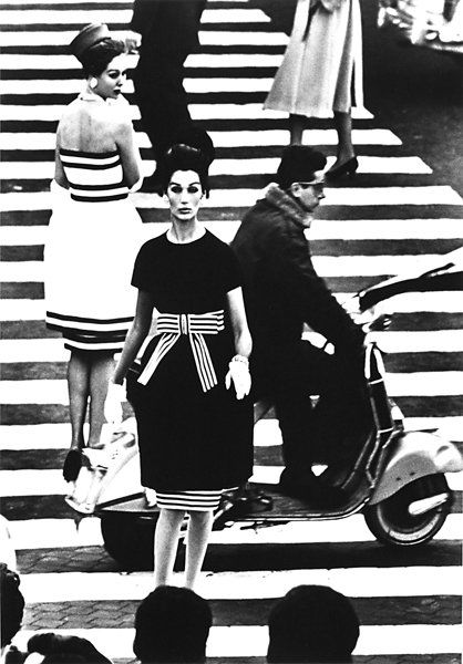 William Klein (American, b. 1928): Nina & Simone, Piazza di Spagna, Rome (Vogue), 1960; Gelatin silver print (printed later); Signed, dated and titled; 17 7/8" x 13 5/8" (image); 19 7/8" x 16" (sheet); Provenance: Collection of Joshua