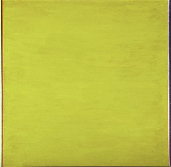 Jeremy Gilbert-Rolfe (British, b. 1945): Beyond Completion (1 or 2), 1988; Oil and Flashe on linen; 40" x 40"; Provenance: Vrej Baghoomian Gallery, New York (label on verso); John Weber Gallery, New York (label on verso); Kuhlenschmidt-Simon