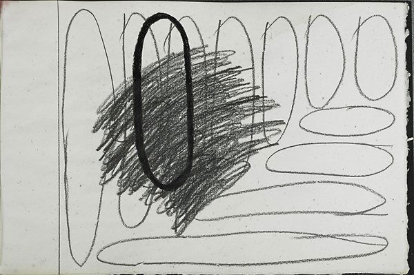 Jonathan Lasker (American, b. 1948): Not a First, 1987; Three graphite on paper; Book with text by John Ashberry and drawings by Jonathan Lasker; Signed by Lasker and Ashberry; 11 1/2" x 17" (sheet) each; Provenance: Private Collection,