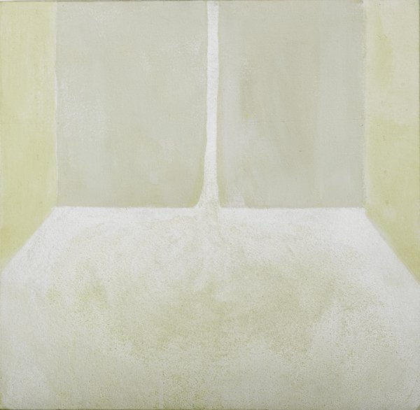 Hiroshi Sugito (Japanese, b. 1970): Salt, 1997; Acrylic on canvas; Signed, dated and titled; 20" x 20"; Provenance: Nicole Klagsbrun Gallery, New York (label on verso); Private Collection, New York