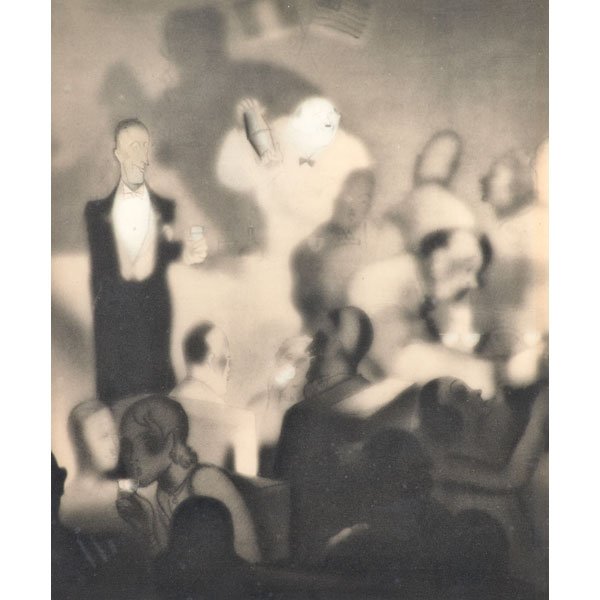 PAUL IRIBE (French, 1883-1935): Two lithographs from the project, "Rose et Noir," 1931; "Roses et Noirs" and "Le Voyage Sentimental" (both framed); Both signed in plate; Each: 12 1/2" x 10" (sheet)