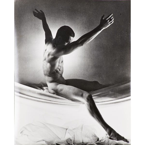 GEORGE PLATT LYNES (American, 1907-1955): Gelatin silver print; "Francois Moncion," 1951; Artist stamp on verso; 9 1/2" x 7 5/8" (image & sheet)