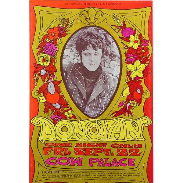 CONCERT POSTER COLLECTION: Group of 15 posters including; Bill Graham concerts by Jefferson Airplane, Grateful Dead, with artwork by Wes Wilson, etc., 1966-67; Largest: 22" x 17"