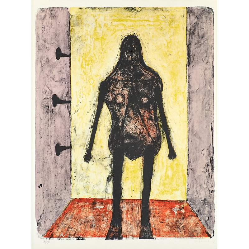 Rufino Tamayo (Mexican, 1899-1991): Venus Noire, 1969; Lithograph in colors (framed); Signed and numbered 30/150; 29 1/2" x 22" (sight); Literature: Pereda 110; Provenance: Private Collection, New Jersey