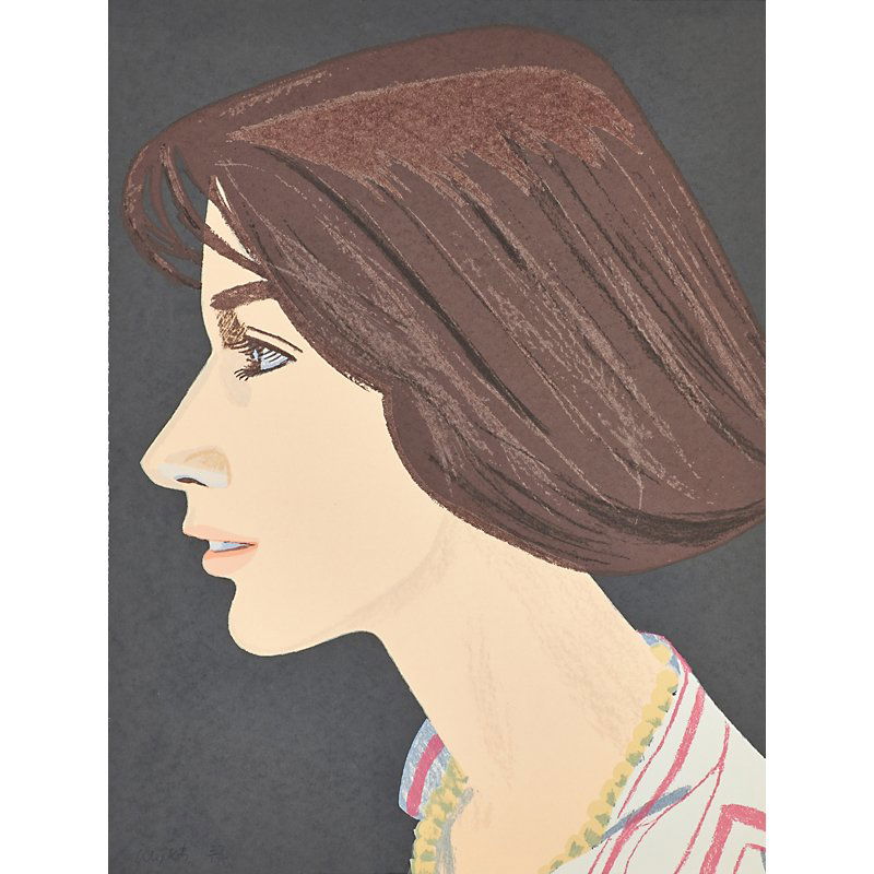 Alex Katz (American, b. 1927): Susan, 1976; Screenprint in colors; Signed and numbered 27/175; 26" x 19 1/2" (sheet); Provenance: Private Collection, New York