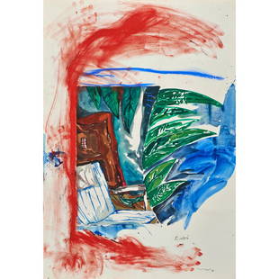 Magali Lara (Mexican, b. 1956): Three works of art; Two with collage and pastel on paper, one pastel and watercolor on paper; Two signed and dated 1992; 22 1/4" x 30 (sheet) each; One signed and dated 1989; 39 5/8" x 27 1/2" (sheet)