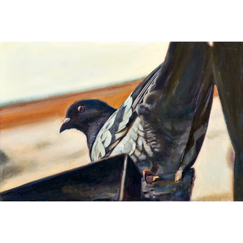 Yigal Ozeri (Israeli, b. 1958): Two works of art: Study for Artichoke, 2003; Oil on linen; 12" x 16"; Portrait, 2003; Oil on linen (framed); Signed and dated; 16" x 24"; Provenance: Private Collection, New York