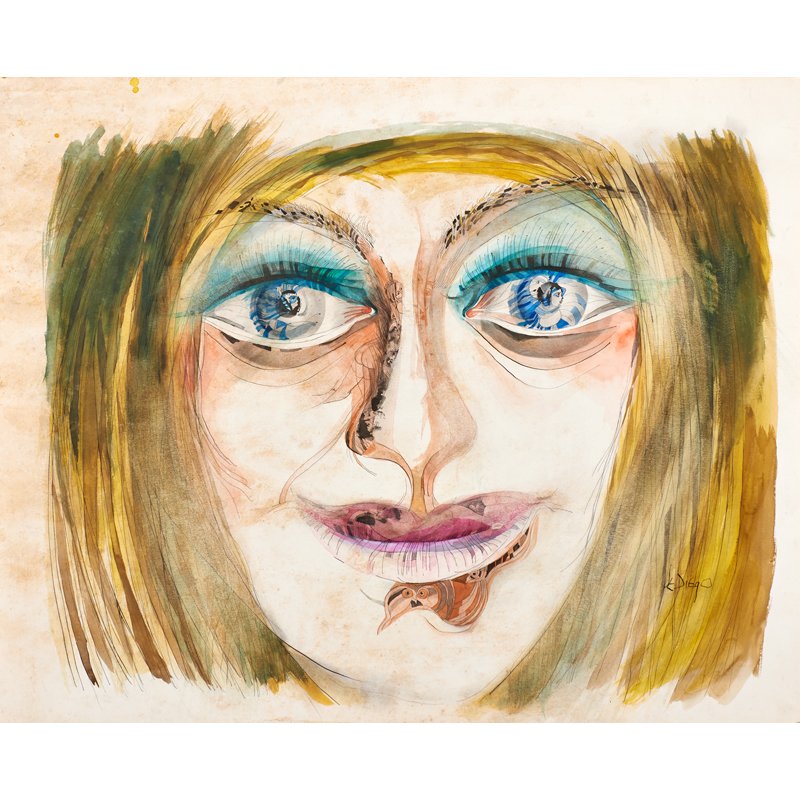 JULIO DE DIEGO (American, b. Spain 1900-1979): Three mixed media on paper of figures; All signed, one titled "Deborah"; Largest: 32 1/8" x 28 1/4" (sheet)